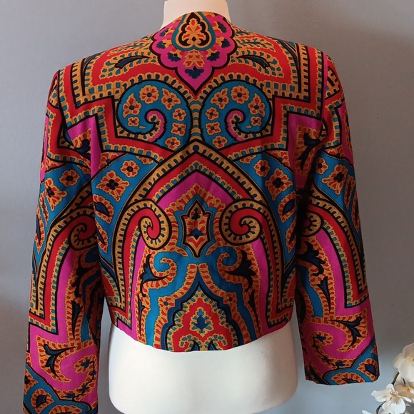 Vintage Diane Freis beaded wool jacket - Picture 2 of 6